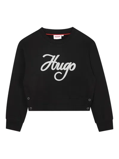 Hugo Boss Kids' Logo-print Sweatshirt In Black