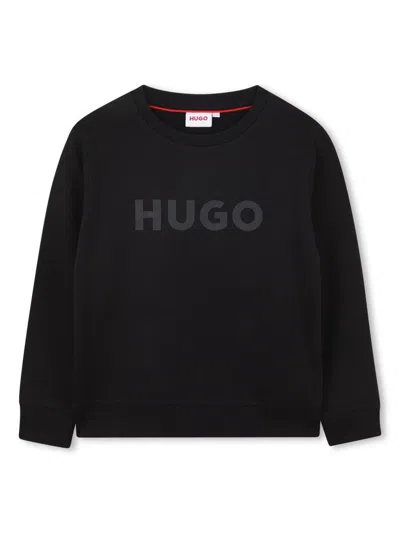 Hugo Boss Kids' Logo-print Sweatshirt In Black