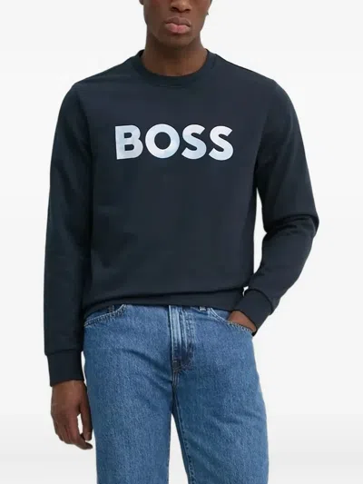 HUGO BOSS LOGO-PRINT SWEATSHIRT