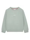 Hugo Boss Logo-print Sweatshirt In Green