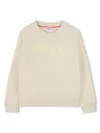 Hugo Boss Logo-print Sweatshirt In Neutrals