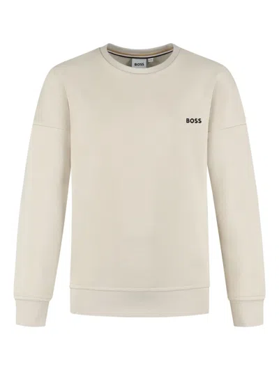 Hugo Boss Kids' Logo-print Sweatshirt In Neutrals
