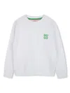Hugo Boss Logo-print Sweatshirt In White
