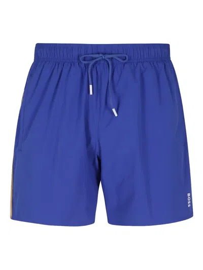 Hugo Boss Logo-print Swim Shorts