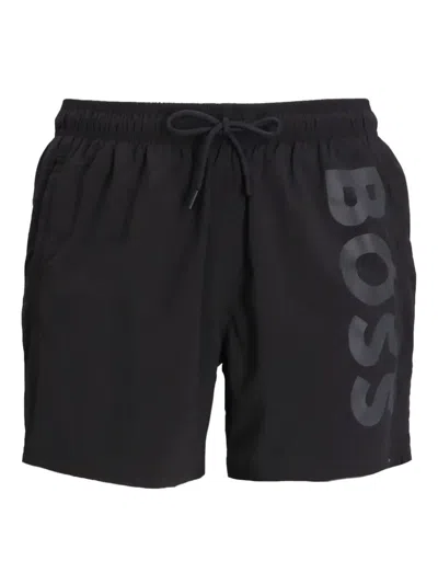 Hugo Boss Logo-print Swim Shorts