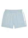 Hugo Boss Boss Logo-print Shell Swim Shorts In Blue