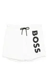 Hugo Boss Boss Octopus Swim Shorts Open White In White
