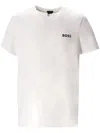 Hugo Boss Slim Fit Crew Neck T-shirt With Back Stripe Detail In White