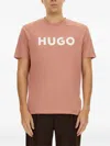 Hugo Boss Hugo Dulivio Logo T Shirt Pink