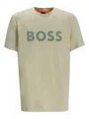 Hugo Boss Logo-print T-shirt In Green