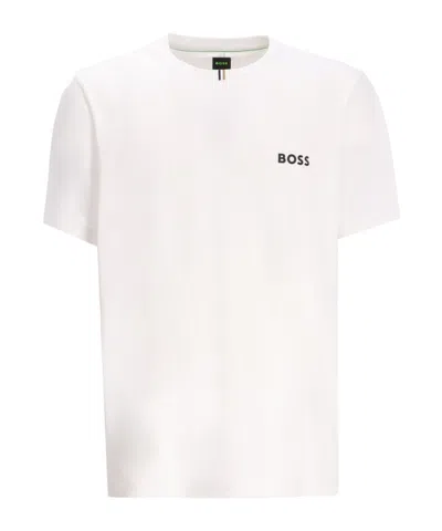 Hugo Boss Logo-print T-shirt In White