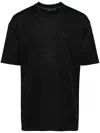 Hugo Boss Logo-print T-shirt In 黑色