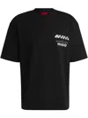 Hugo Boss T-shirt Mit Logo-print In Black