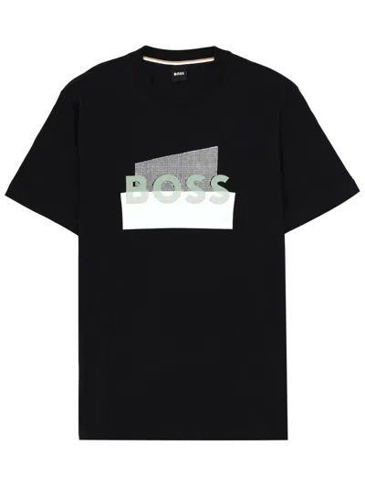 Hugo Boss Logo Print T-shirt In Multi