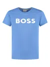 Hugo Boss Logo-print T-shirt In Blue