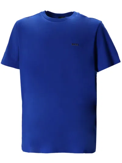 Hugo Boss Logo-print T-shirt In Blue