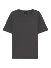 Hugo Boss Round Neck Short Sleeve T-shirt In Gray