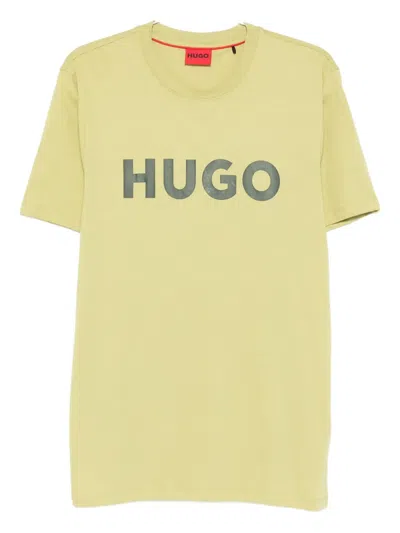 Hugo Boss Logo-print T-shirt In Green