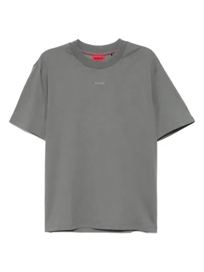 Hugo Boss Logo Print T-shirt In Grey
