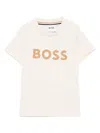 Hugo Boss Logo-print T-shirt In Neutral
