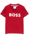 Hugo Boss Logo-print T-shirt In Red
