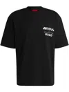 Hugo Boss T-shirt Mit Logo-print In Schwarz