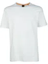 Hugo Boss X Aston Martin T-shirt With Embossed Logo In White