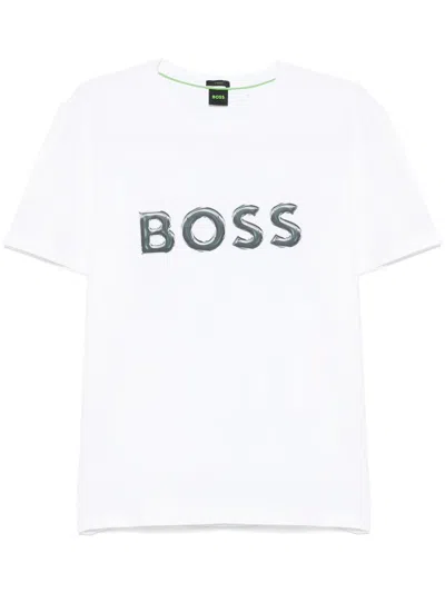 Hugo Boss Logo-print T-shirt In White