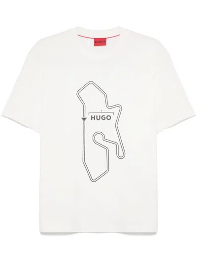 Hugo Boss Logo-print T-shirt In White
