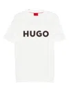 Hugo Boss Cotton-jersey T-shirt With Herringbone Logo In White