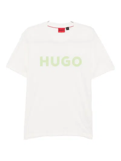 Hugo Boss Logo-print T-shirt In White