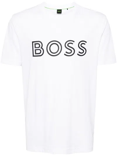 Hugo Boss Logo-print T-shirt In White