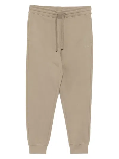 Hugo Boss Logo-print Track Pant In Brown