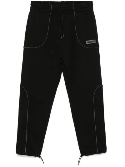 Hugo Boss Logo-print Track Pants In Black