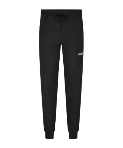 HUGO BOSS LOGO-PRINT TRACK PANTS