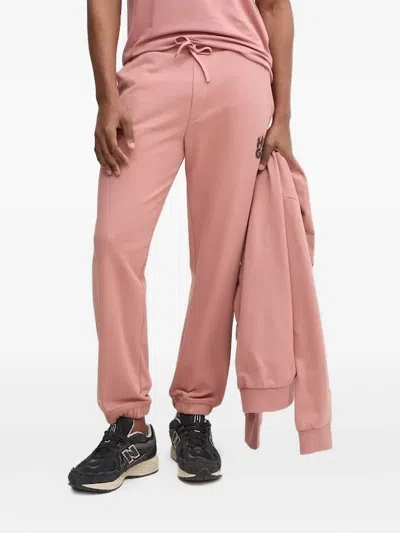 Hugo Boss Logo-print Track Pants In Pink