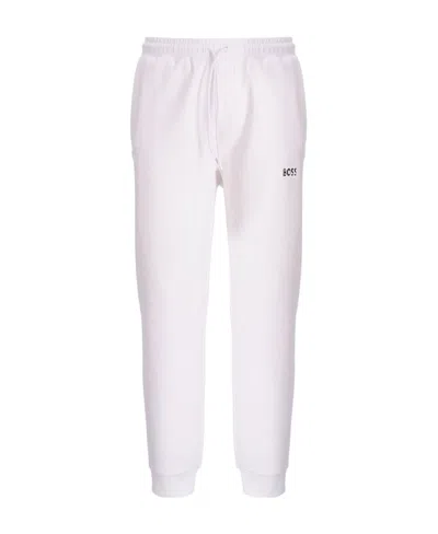 Hugo Boss Logo-print Track Pants In White