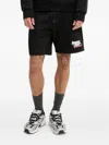 Hugo Boss Logo-print Track Shorts In Black