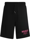 Hugo Boss Logo-print Track Shorts In Black
