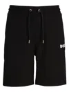 Hugo Boss Logo-print Track Shorts In Black