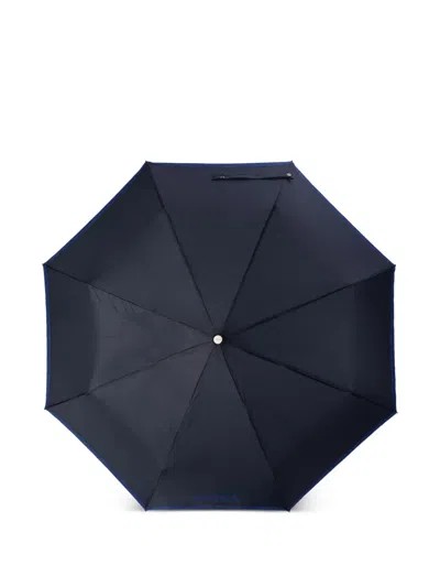 Hugo Boss Logo-print Umbrella In Blue