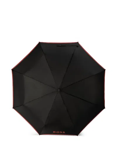 Hugo Boss Logo-print Umbrella In Red