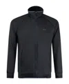 Hugo Boss Logo-print Zip-up Jacket In Black