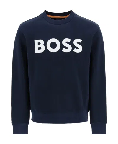 HUGO BOSS HUGO BOSS LOGO PRINTED CREWNECK SWEATSHIRT