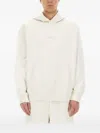 Hugo Boss Hooded Sweater Featuring Kangaroo Pocket In White