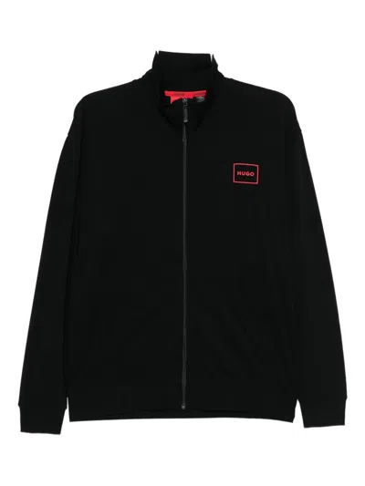 Hugo Boss Logo-printed Jacket In Black