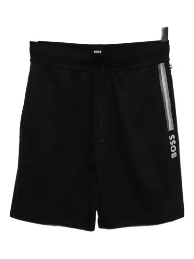 Hugo Boss Logo-printed Shorts In Black