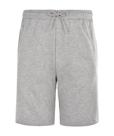 Hugo Boss Logo Printed Shorts In Gray