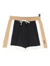 Hugo Boss Boss Remy Colorblock Swim Trunks In Black