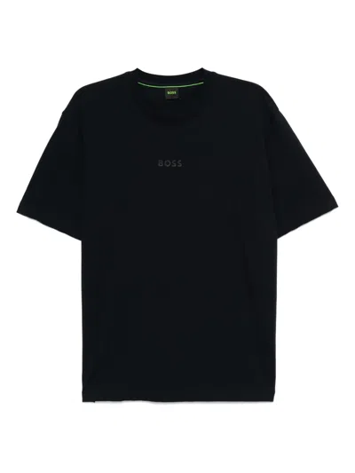 Hugo Boss Logo-printed T-shirt In Black